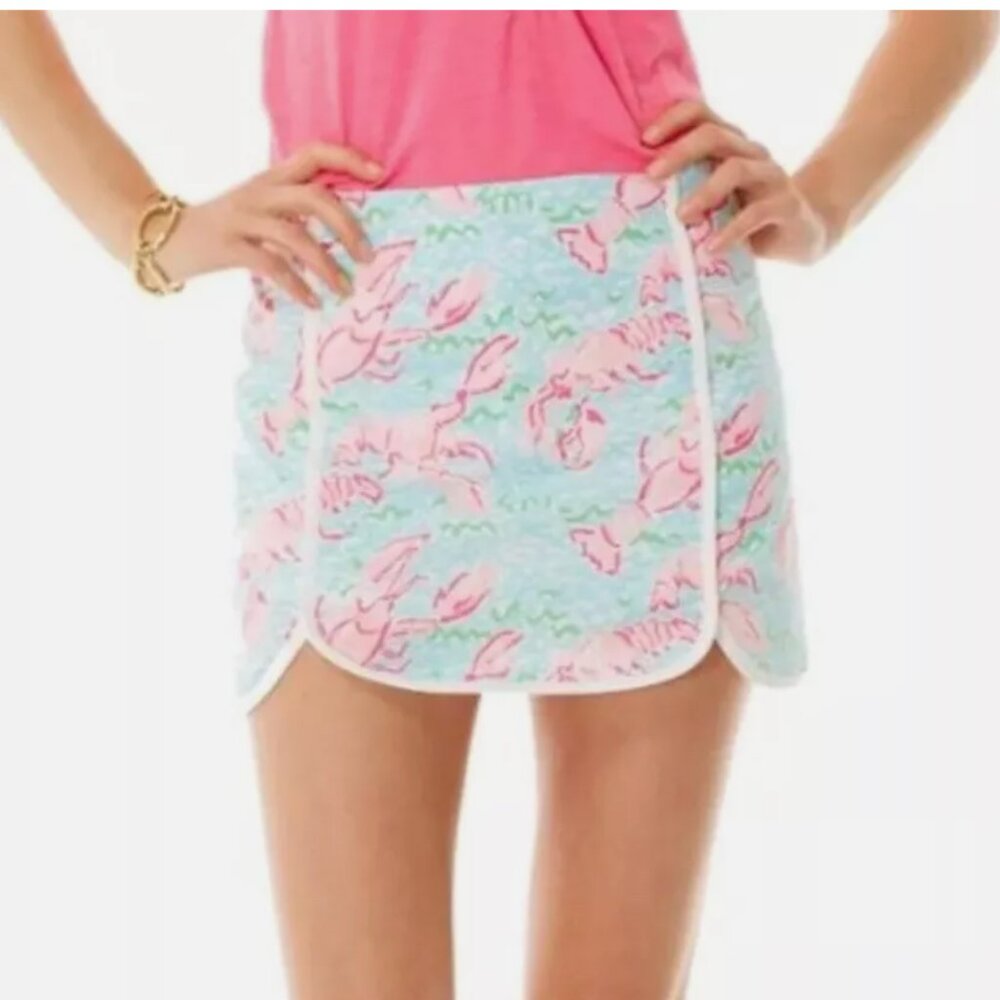 LILLY PULITZER Cala Skort in Lobstah Roll Holy Grail SZ 6